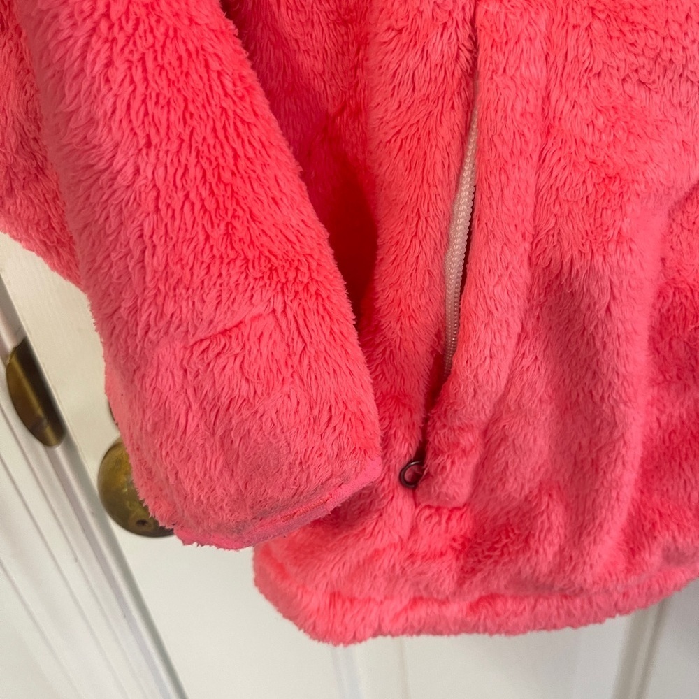 The North Face Women’s Small Osito Jacket Fleece Soft Coral Full Zip - Picture 3 of 6